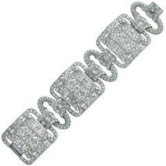 Art Deco 40 Carat Diamond Bracelet