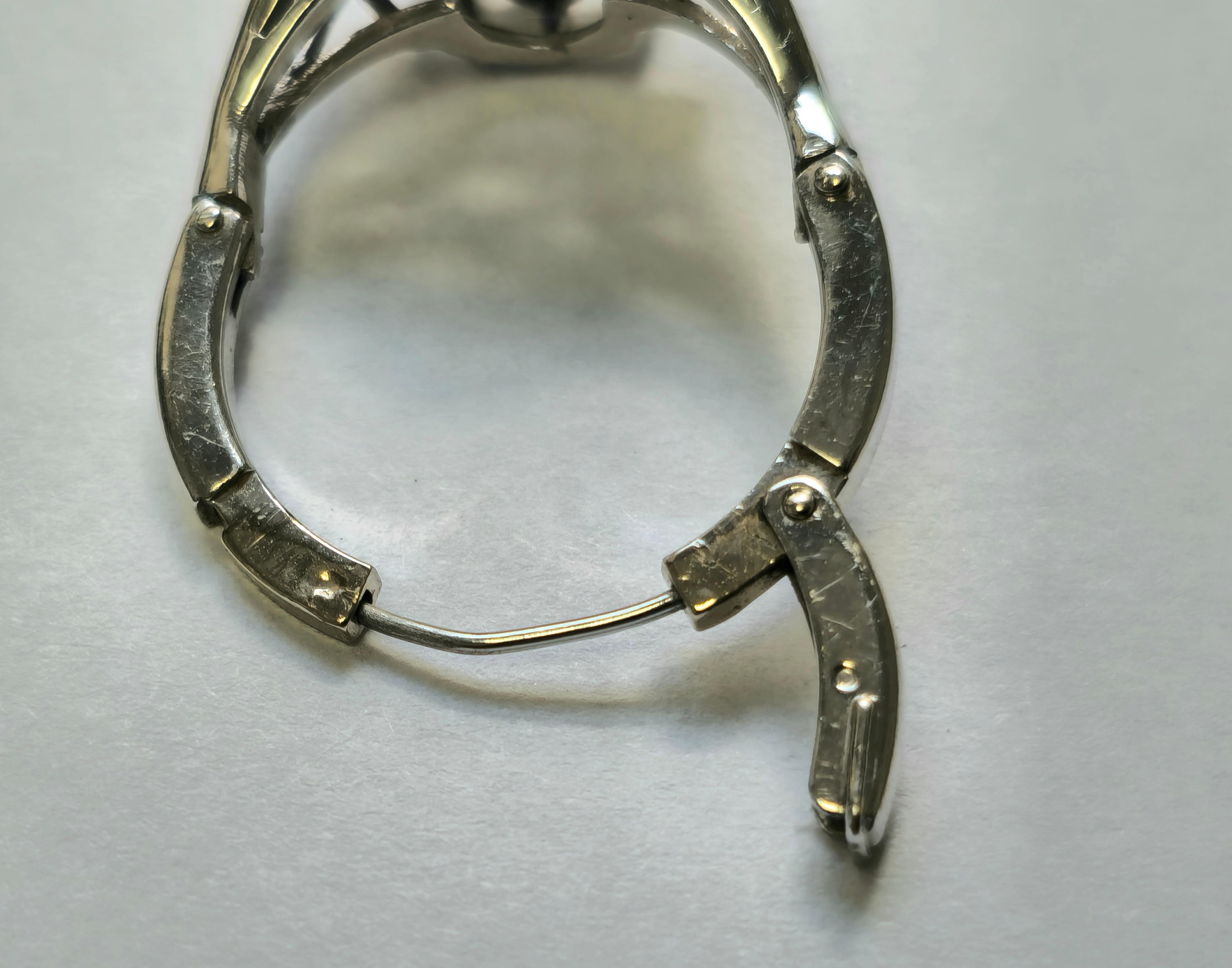 Women's Art Deco 4.10 Carat Blue Sapphire Diamond Ring For Sale