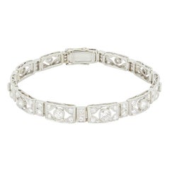Art Deco 4.10ct Diamond Bracelet, c.1920s