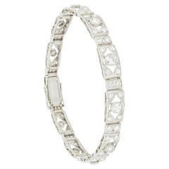 Antique Art Deco 4.10ct Diamond Bracelet, c.1920s
