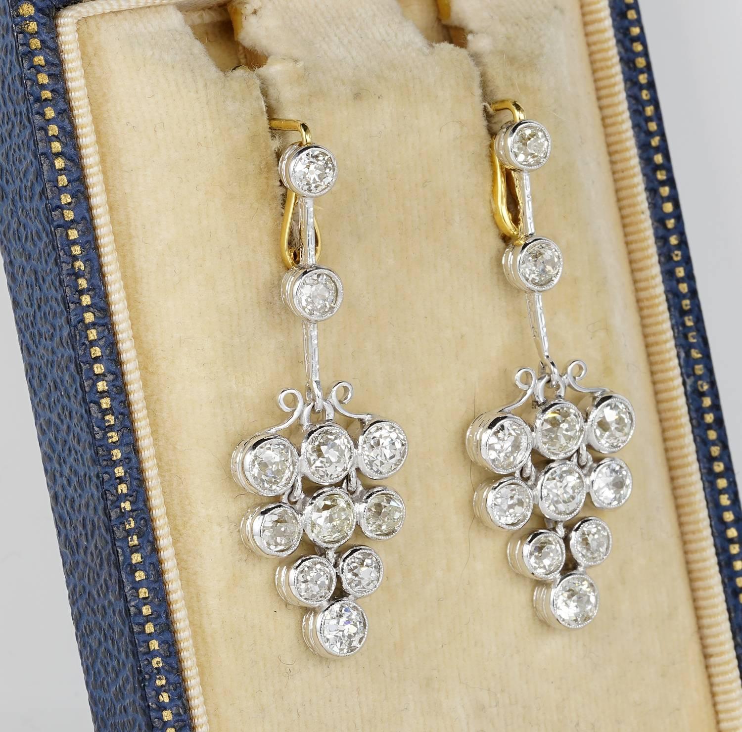 Beauty for Ever

Some jewellery has no time and beauty meant to surprise when made will never get unsurpassed, no matter when, the effect it will sort out will always be WOW
These are outstanding pair of early Art Deco era drop earrings in an