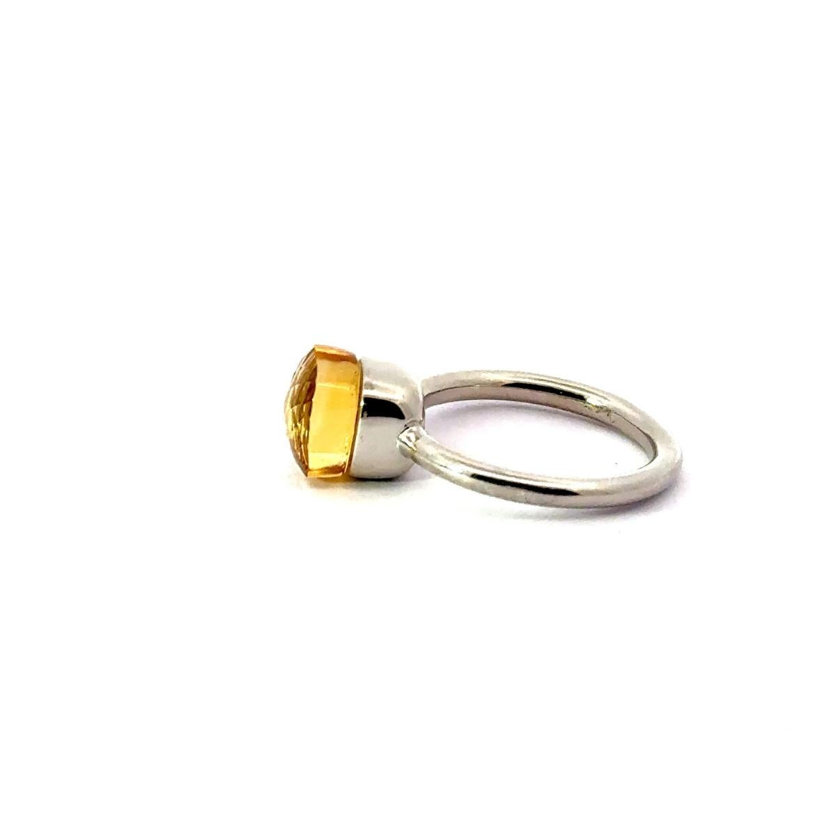 En venta: Art Decó 4,98 cts Citrino Natural Piedra de Nacimiento de Noviembre Anillo de Plata para Regalo de Mamá  3