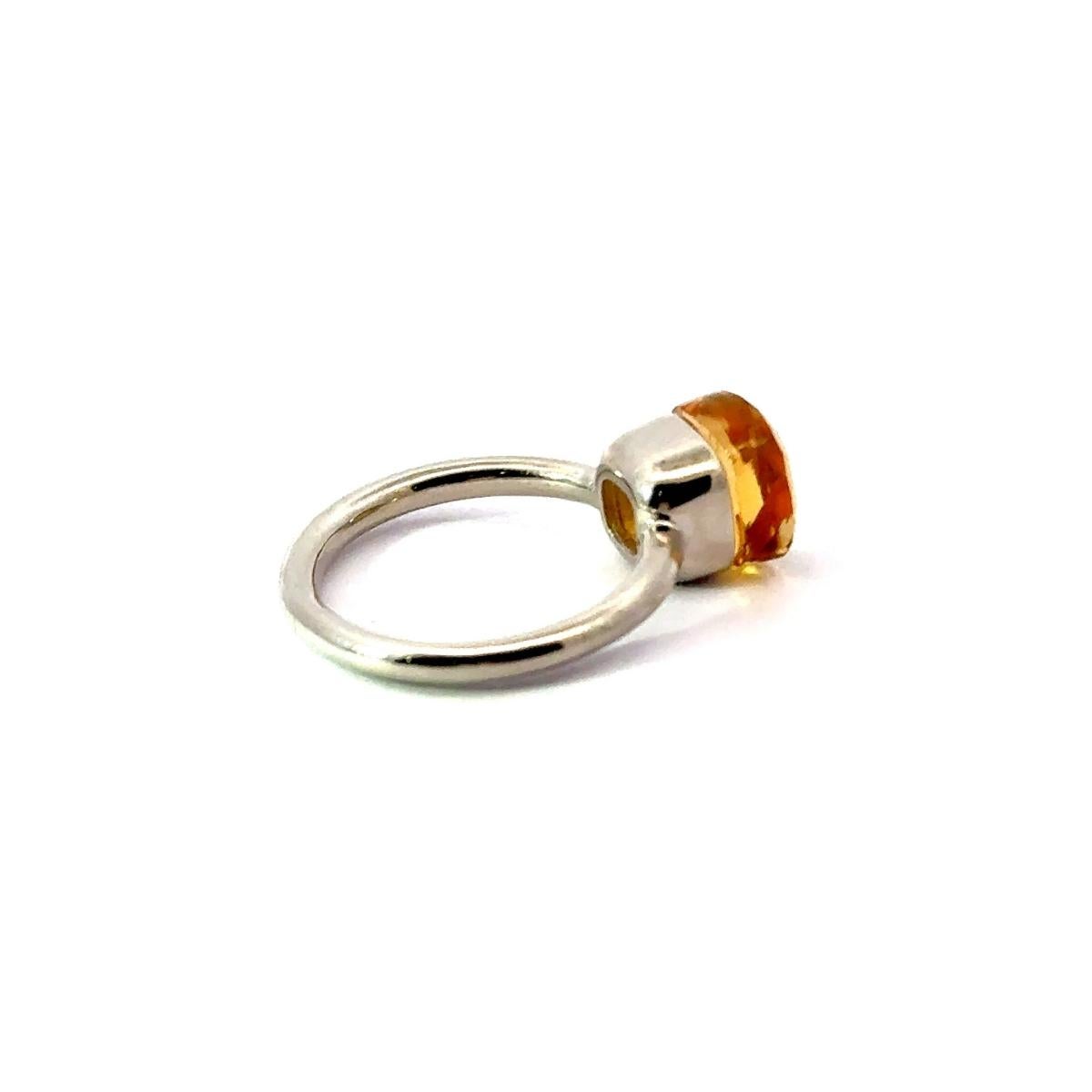 En venta: Art Decó 4,98 cts Citrino Natural Piedra de Nacimiento de Noviembre Anillo de Plata para Regalo de Mamá  7