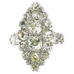 Art Deco 5 Carat Diamond Platinum Ring