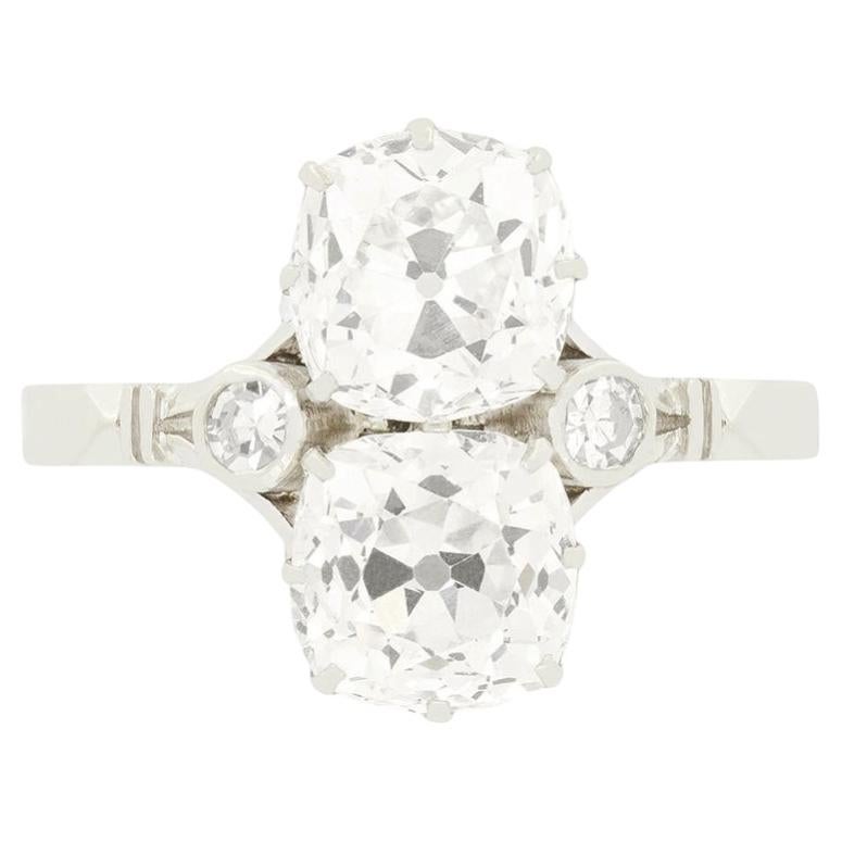 Art Deco 5.00ct Diamond Toi et Moi Ring, c.1920s