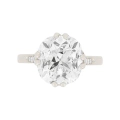 Antique Art Deco 5.18ct Diamond Solitaire Engagement Ring, c.1920s