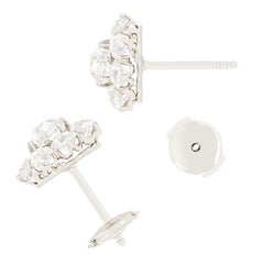 Art Deco 5.20ct Diamond Cluster Earrings, c.1920s