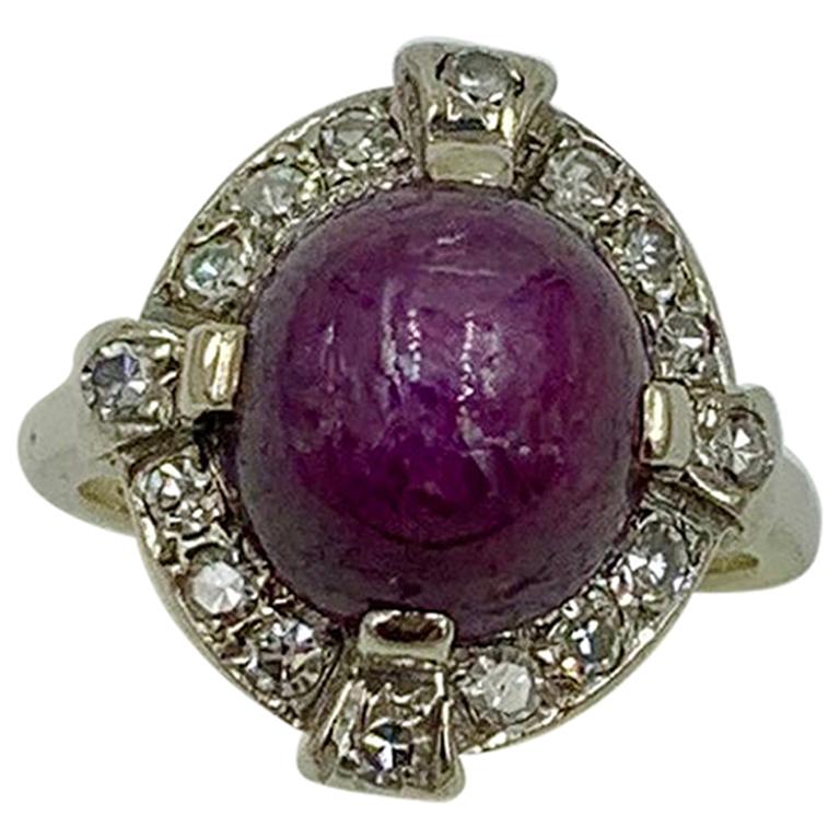 Vintage star ruby ring sale