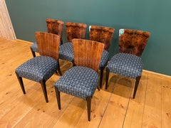 Art Deco 6 Stühle J. Halabala
