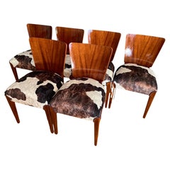 Vintage Art Deco 6 Chairs J. Halabala