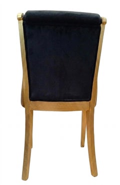 Art Deco 6 Dining Chairs, (Restoration at the client's choice)