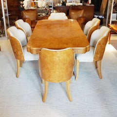 Art Deco 6 Seat Dining Suite by Harry & Lou Epstein English, Circa 1935