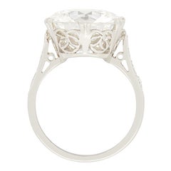 Art Deco Solitär-Ring mit 6,00 Karat Diamant, ca. 1920er Jahre