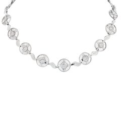 Art Deco 6.5 Carat Old European Cut Diamond Necklace
