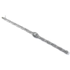Art Deco 7.16 Carat Diamond Platinum Bracelet, circa 1930