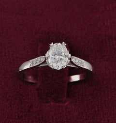 Art Deco .75 Ct. G VS1 Diamond Solitaire Plus Engagement Ring