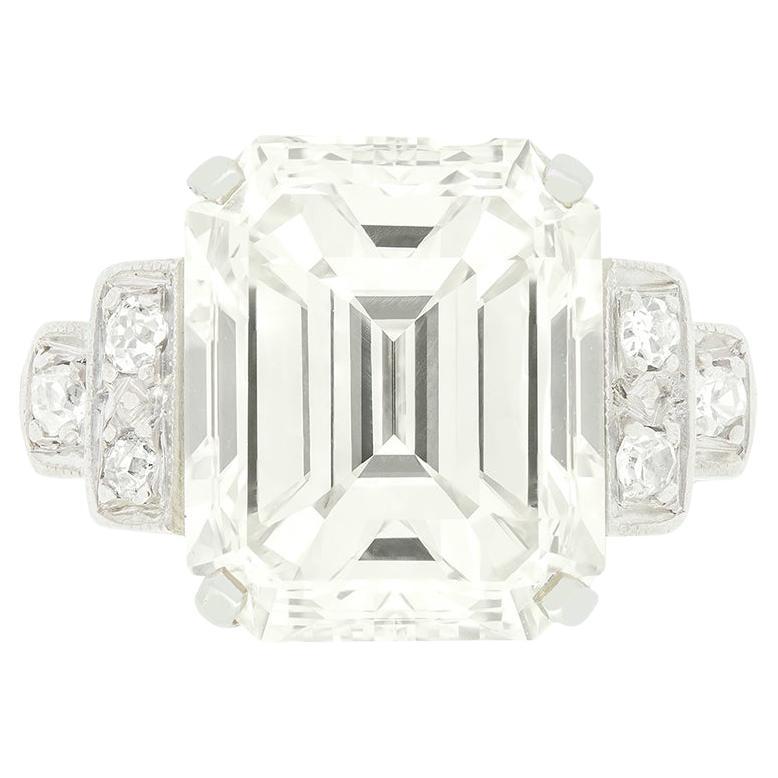 Art Deco 7.60ct Diamond Solitaire Ring, c.1920s