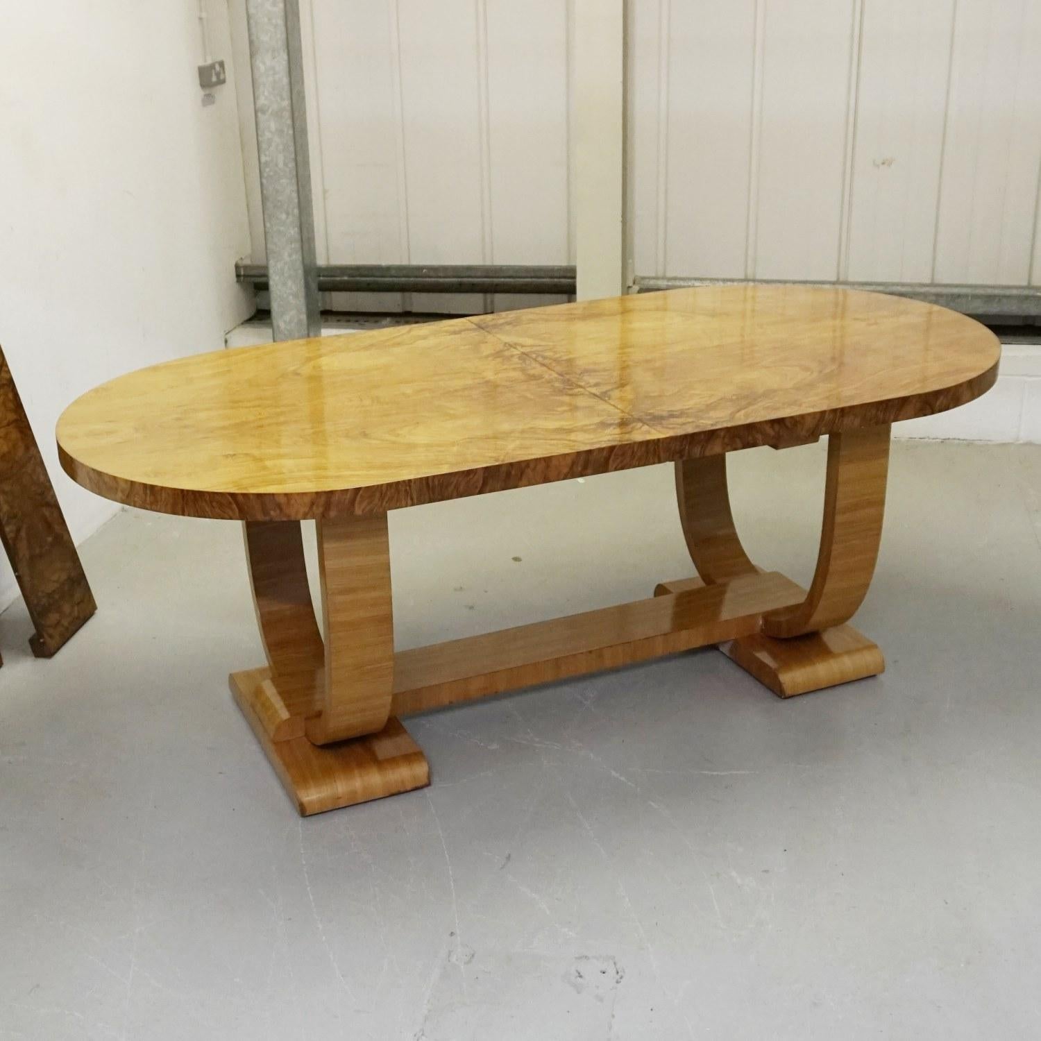 Art Deco 8-Seat Extendable Dining Suite Attributed to Heal's of London 2