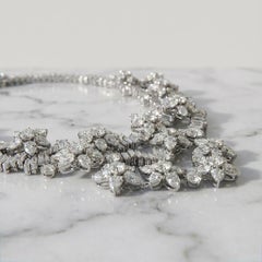Art Deco 83 Carat Important Diamond Platinum Necklace