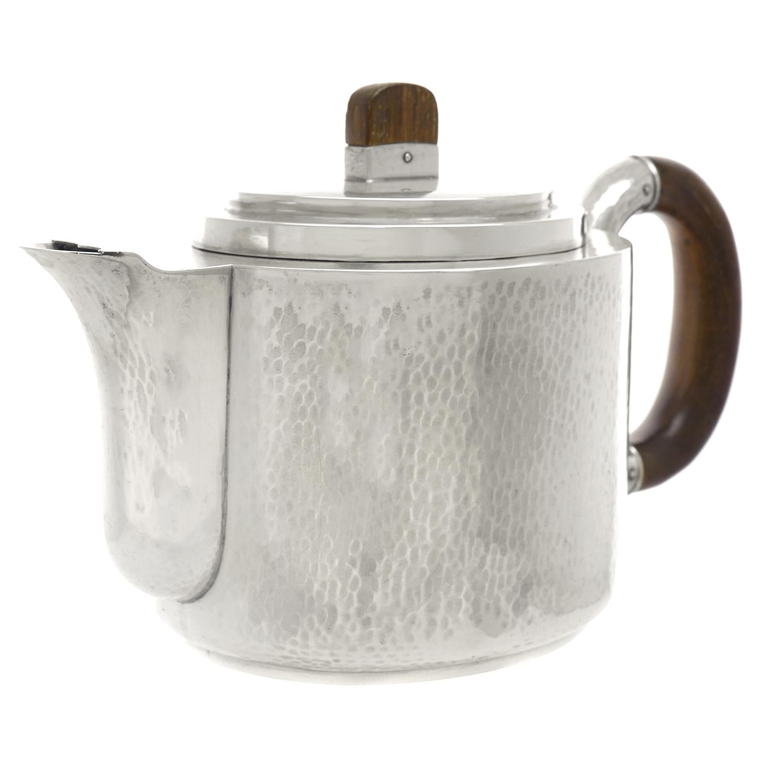 Norwegian Art Deco .830 Fineness Silver Teapot Norway