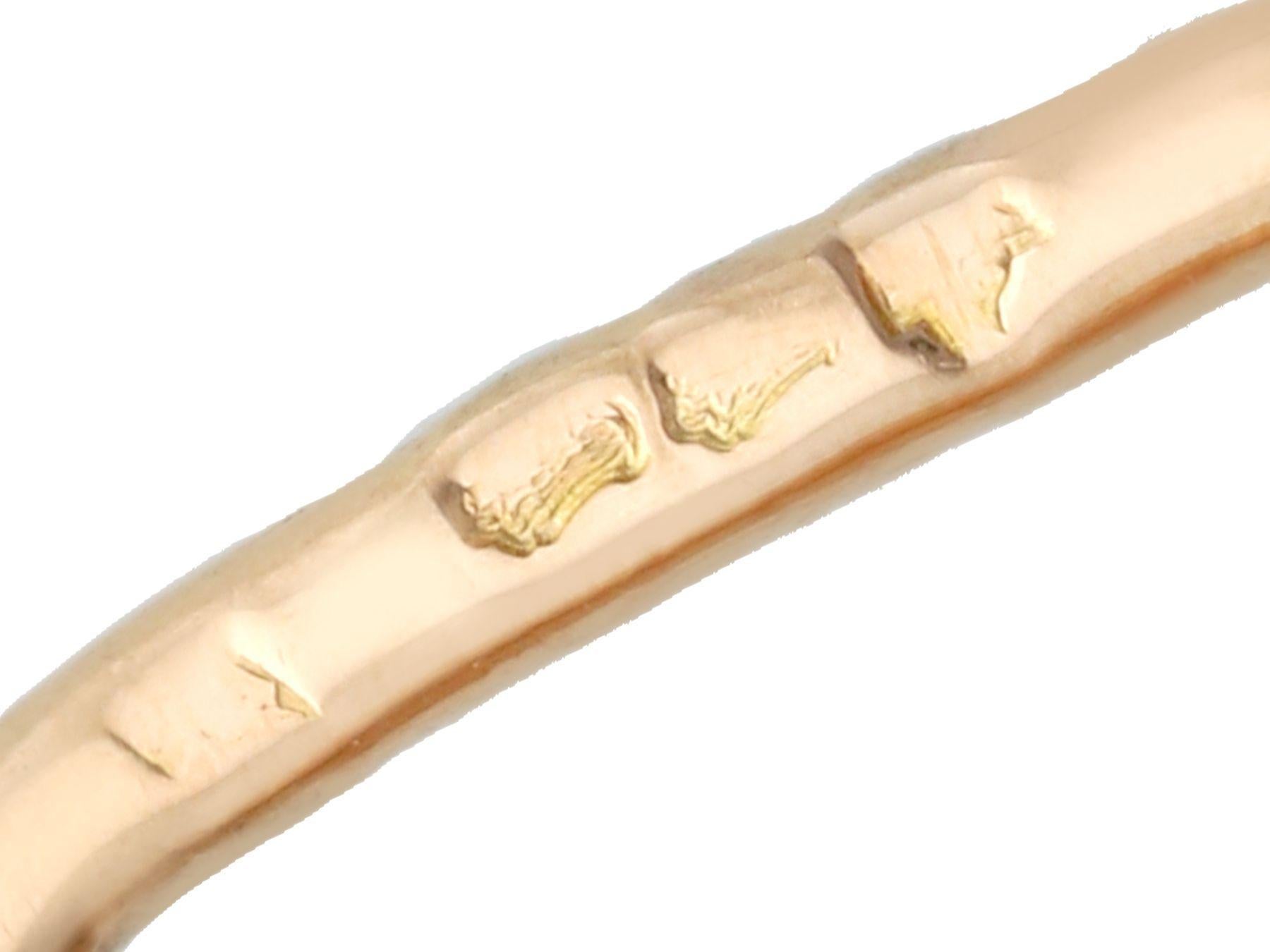 Bracelet Art déco vintage en or jaune et diamants de 8,77 carats en vente 5