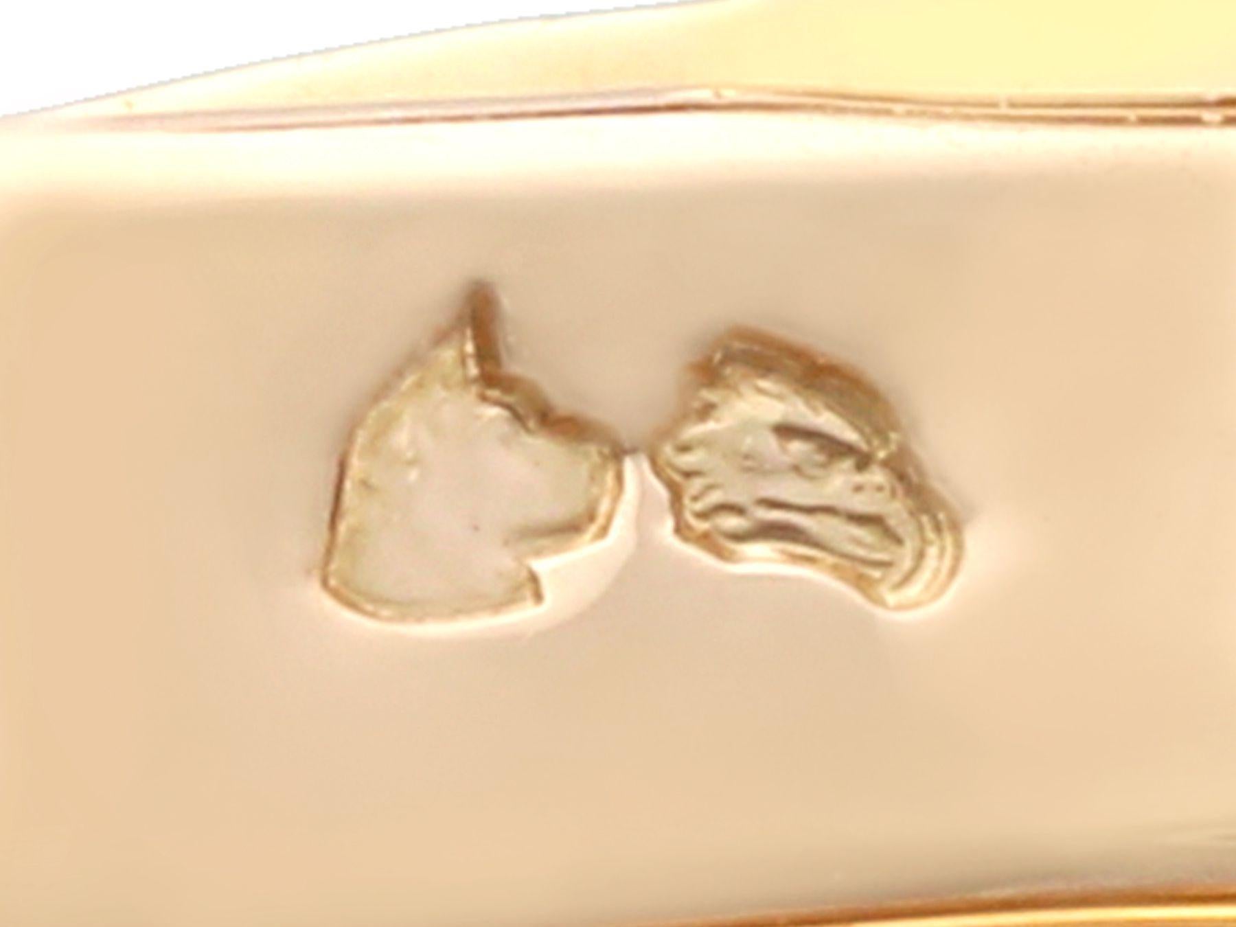 Armband aus Gelbgold mit 8,77 Karat Diamanten und Gelbgold im Art déco-Stil im Angebot 6