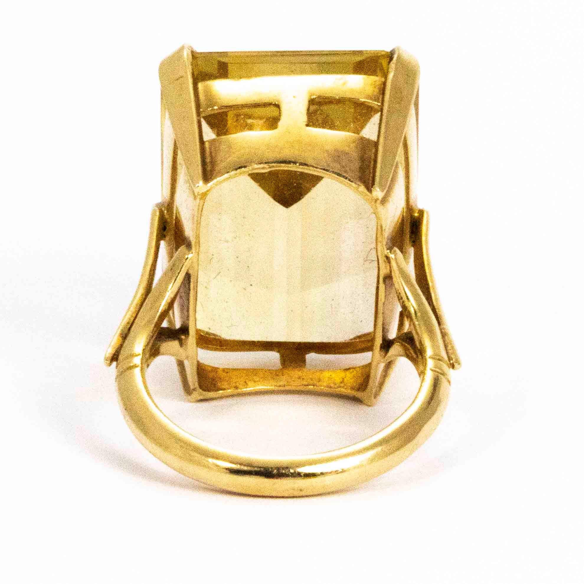 large citrine rings