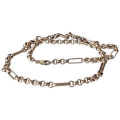 Art Deco 9 Carat Gold Link Necklace
