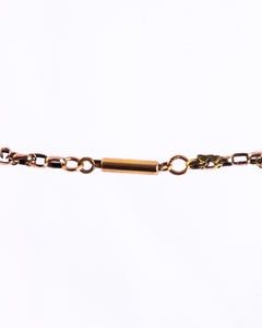 Art Deco 9 Carat Gold Medal and Chain Necklace
