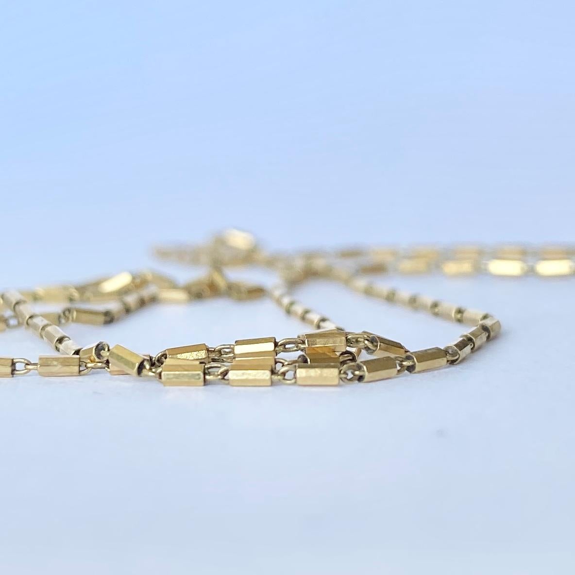 Art Deco 9 Carat Gold Necklace In Good Condition In Chipping Campden, GB