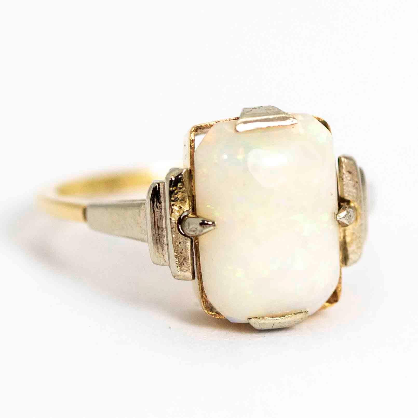 Art Deco 9 Carat Gold Opal Ring 2