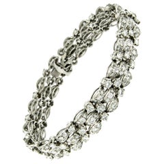 Art Deco 9.00 Carat Diamond Platinum Tennis Bracelet