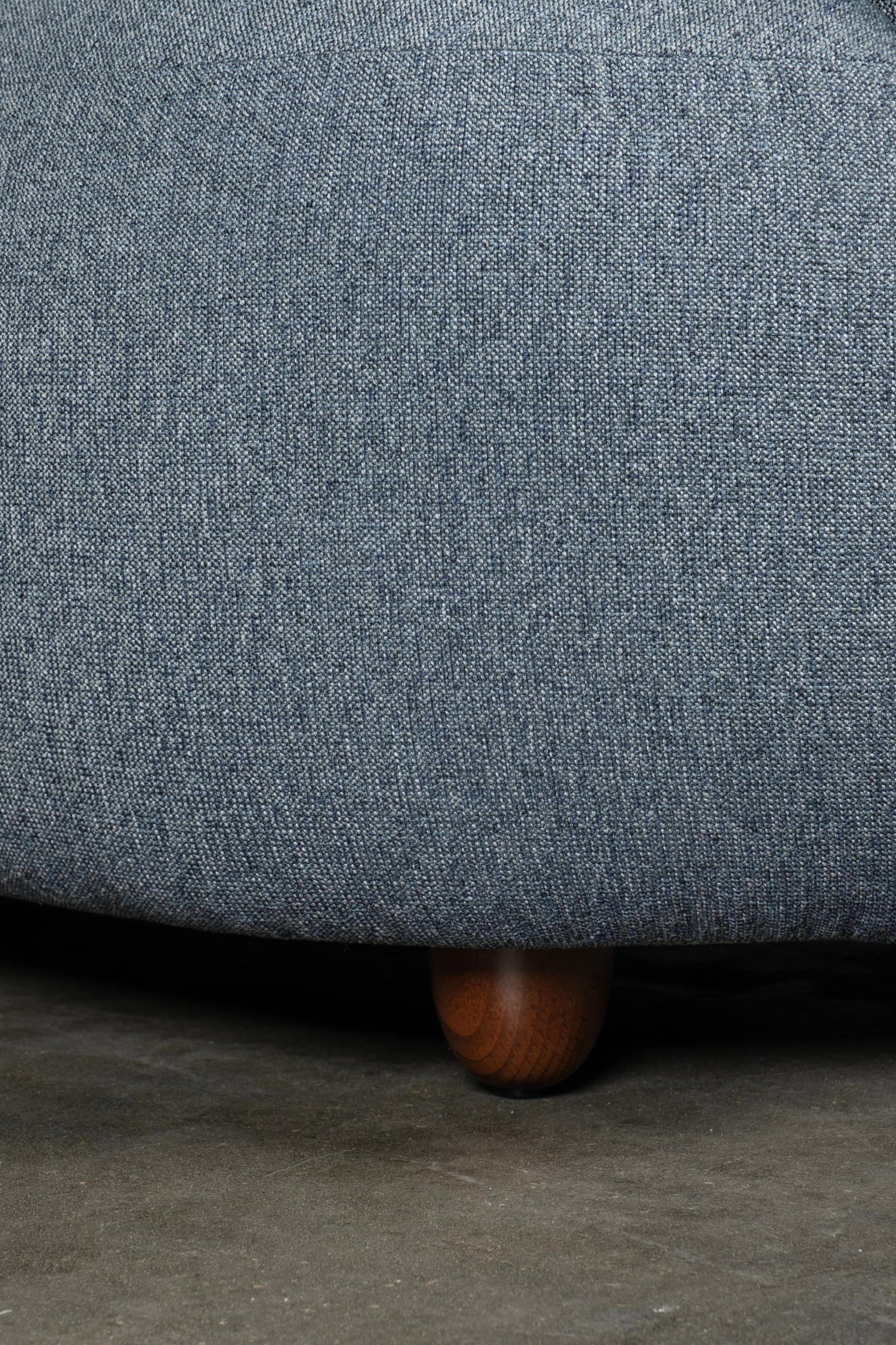 Art Deco Abito Sofa, Beeche, Dark Teal Woven Fabric, Handmade Portugal Greenapple Neuf - En vente à Lisboa, PT