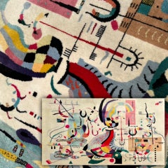 Art Deco Abstract Rug After Kandinsky