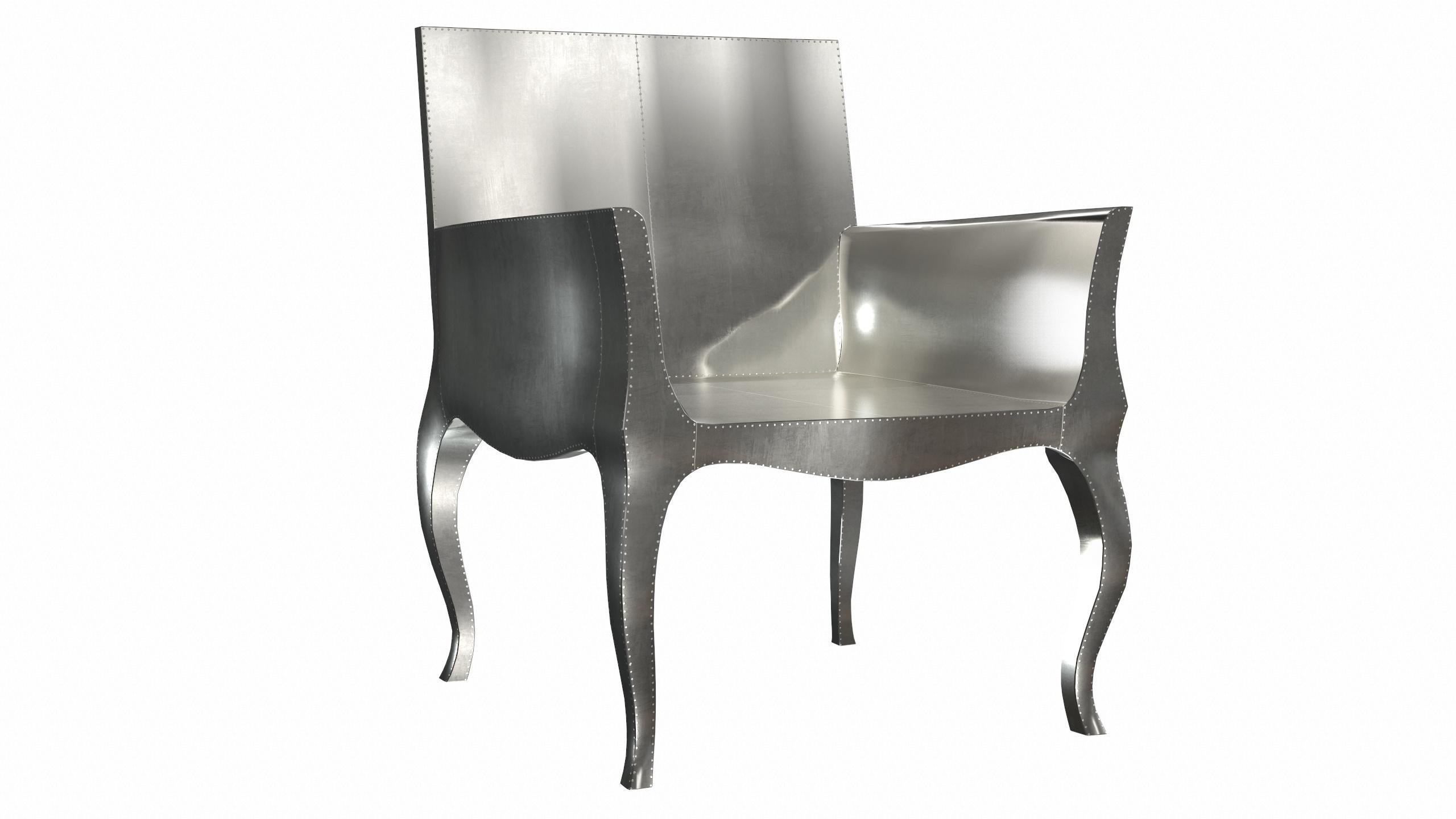 Art Deco Accent Chair in Smooth White Bronze by Paul Mathieu for S. Odegard For Sale 6