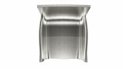 Art Deco Accent Chair Mid Hammered in White Bronze by Paul Mathieu for S.Odegard