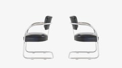 Art Deco Accent Chairs in Black by Kem Weber for Lloyd, Pair