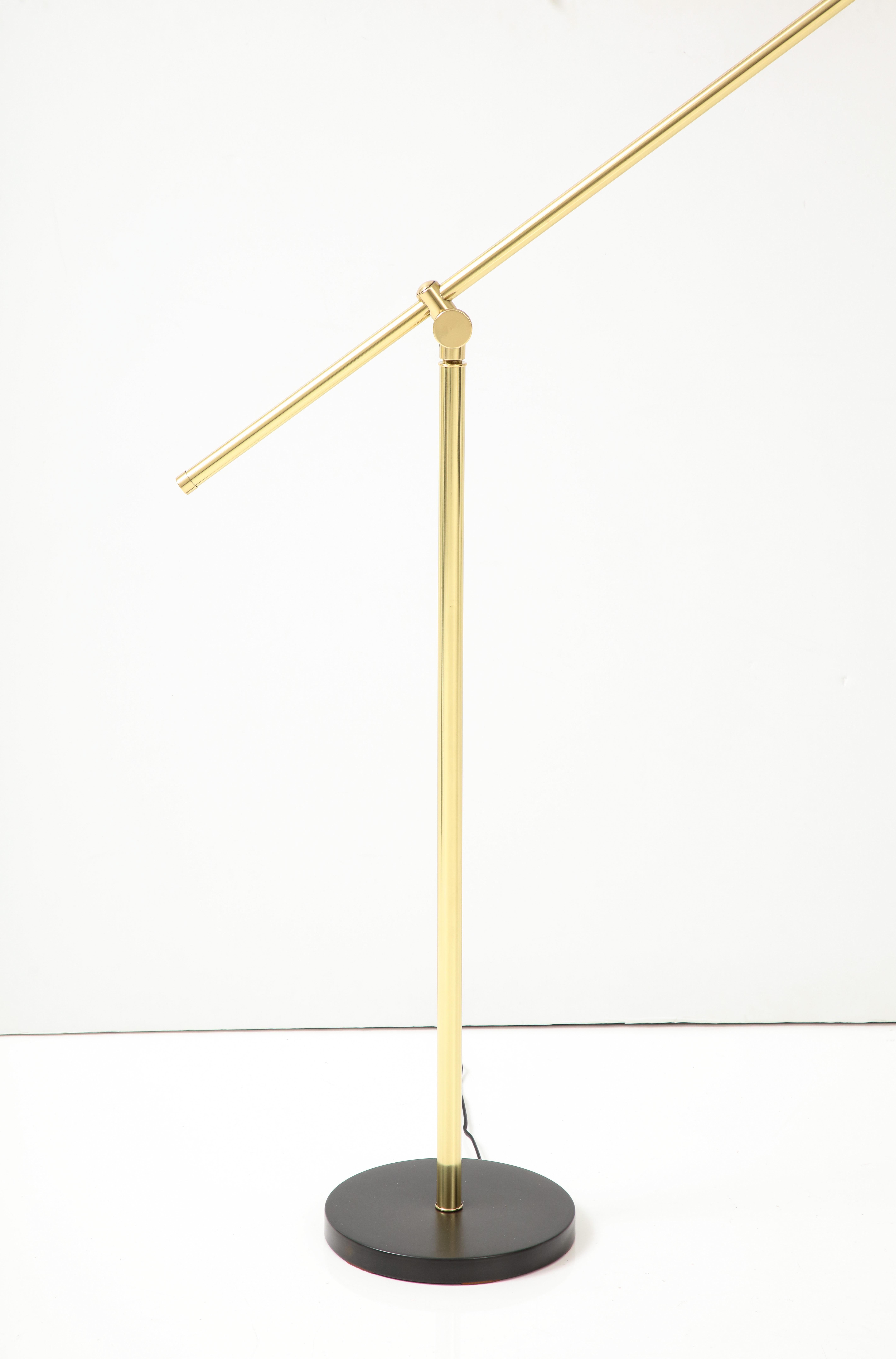 Florian Schulz Adjustable Brass Floor Lamp For Sale 3