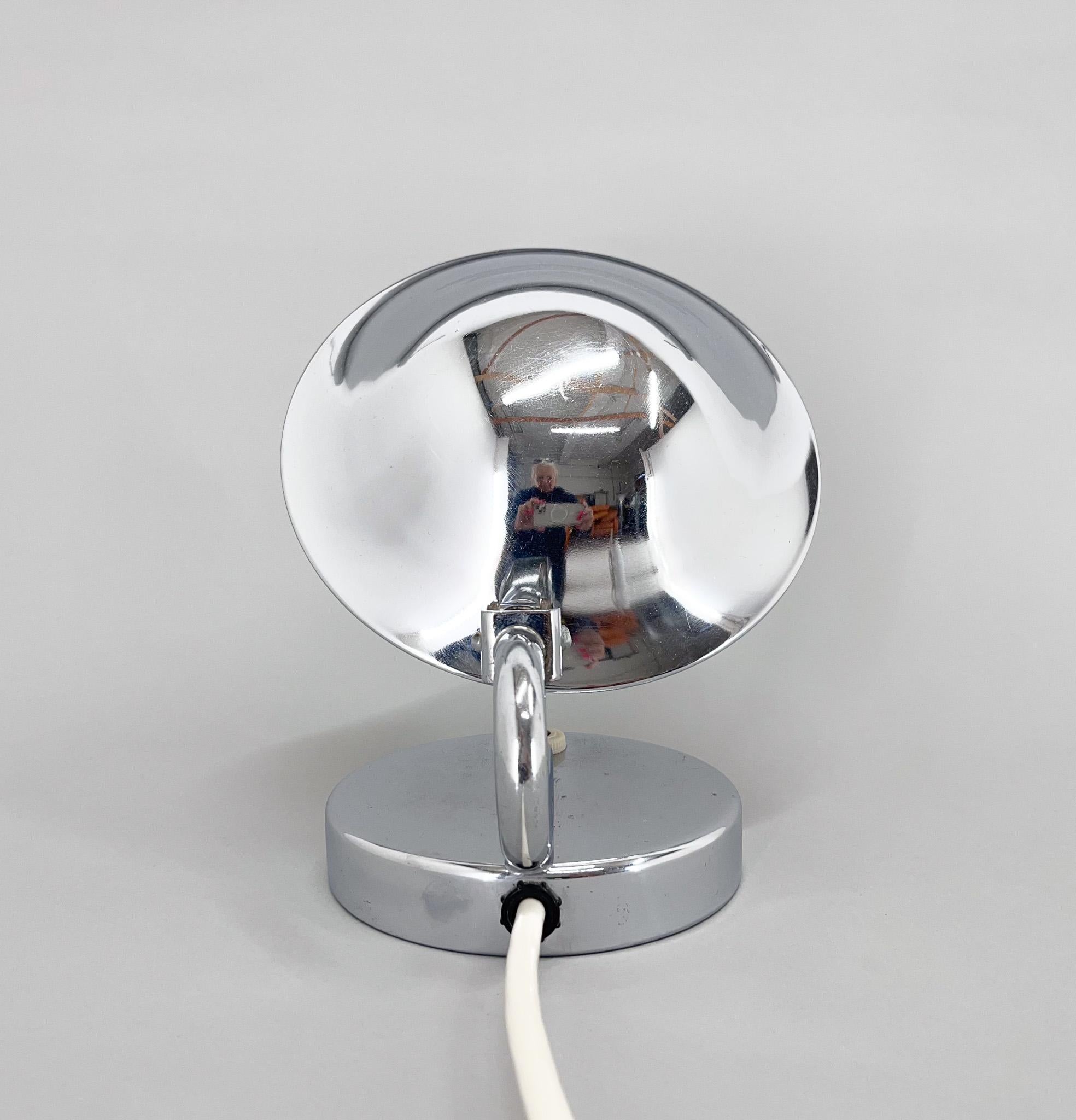 Art Deco Adjustable Chrome Table Lamp by Josef Hurka for Napako, 1930's 1