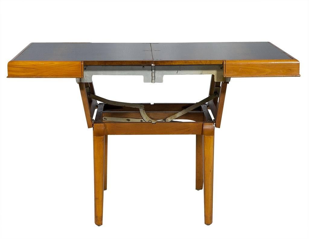 Art Deco Adjustable Cocktail Table to Dining Table For Sale 1
