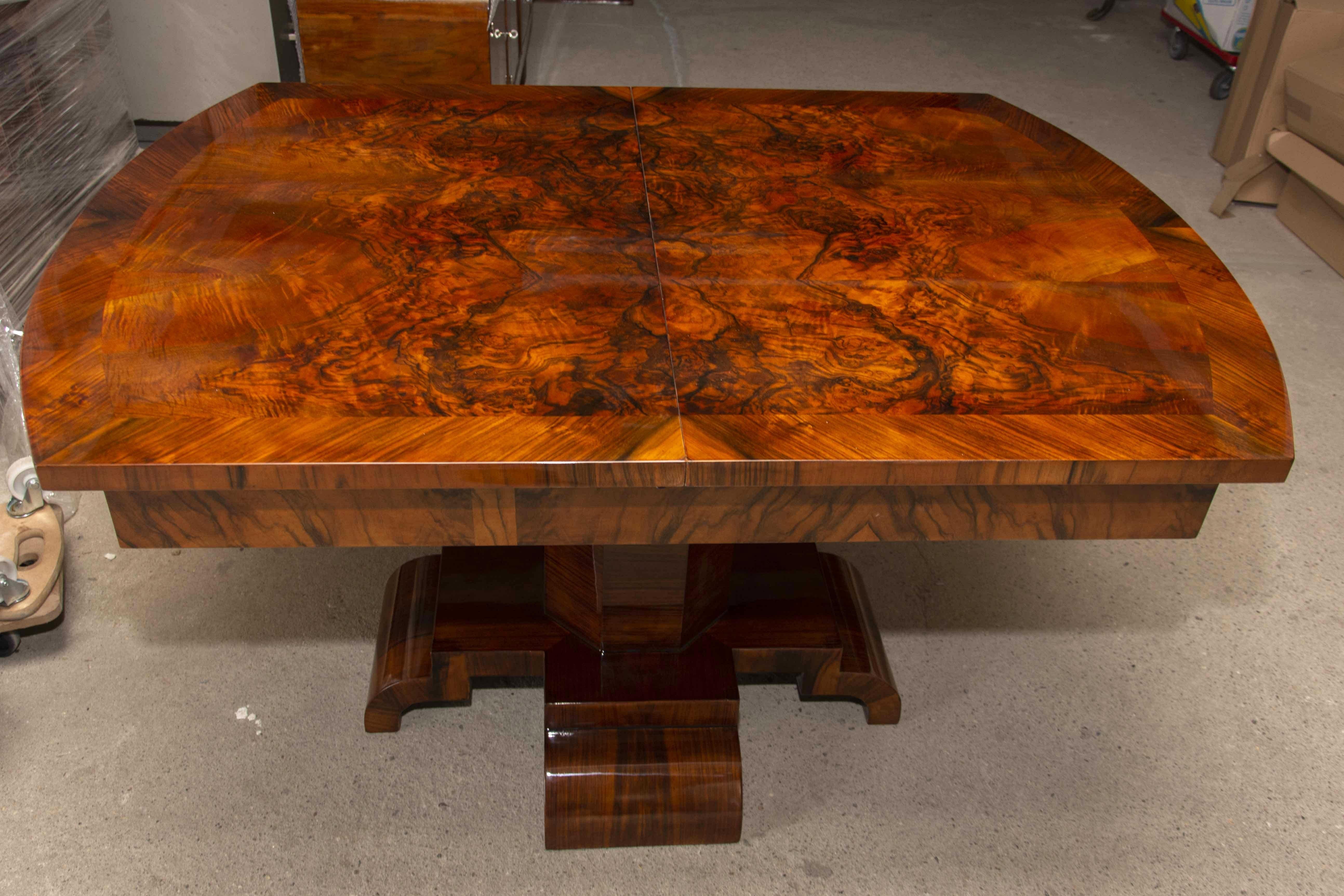 walnut veneer table