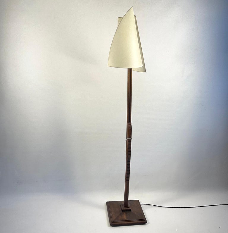 1930s Floor Lamp "Crémaillère" in the Pierre Chareau Style at 1stDibs