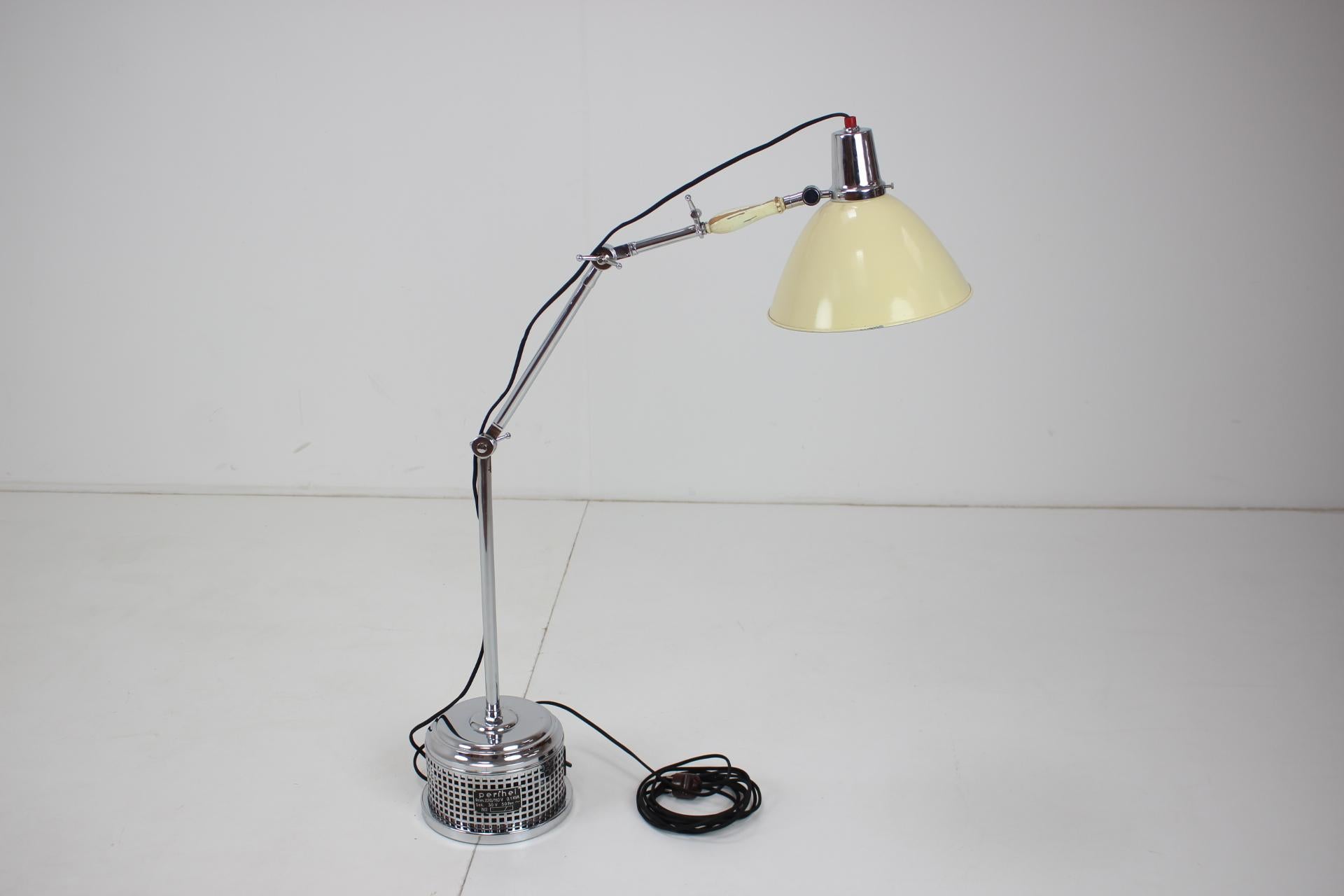 Czech Art-Deco Adjustable Floor or Table Lamp, Perihel For Sale