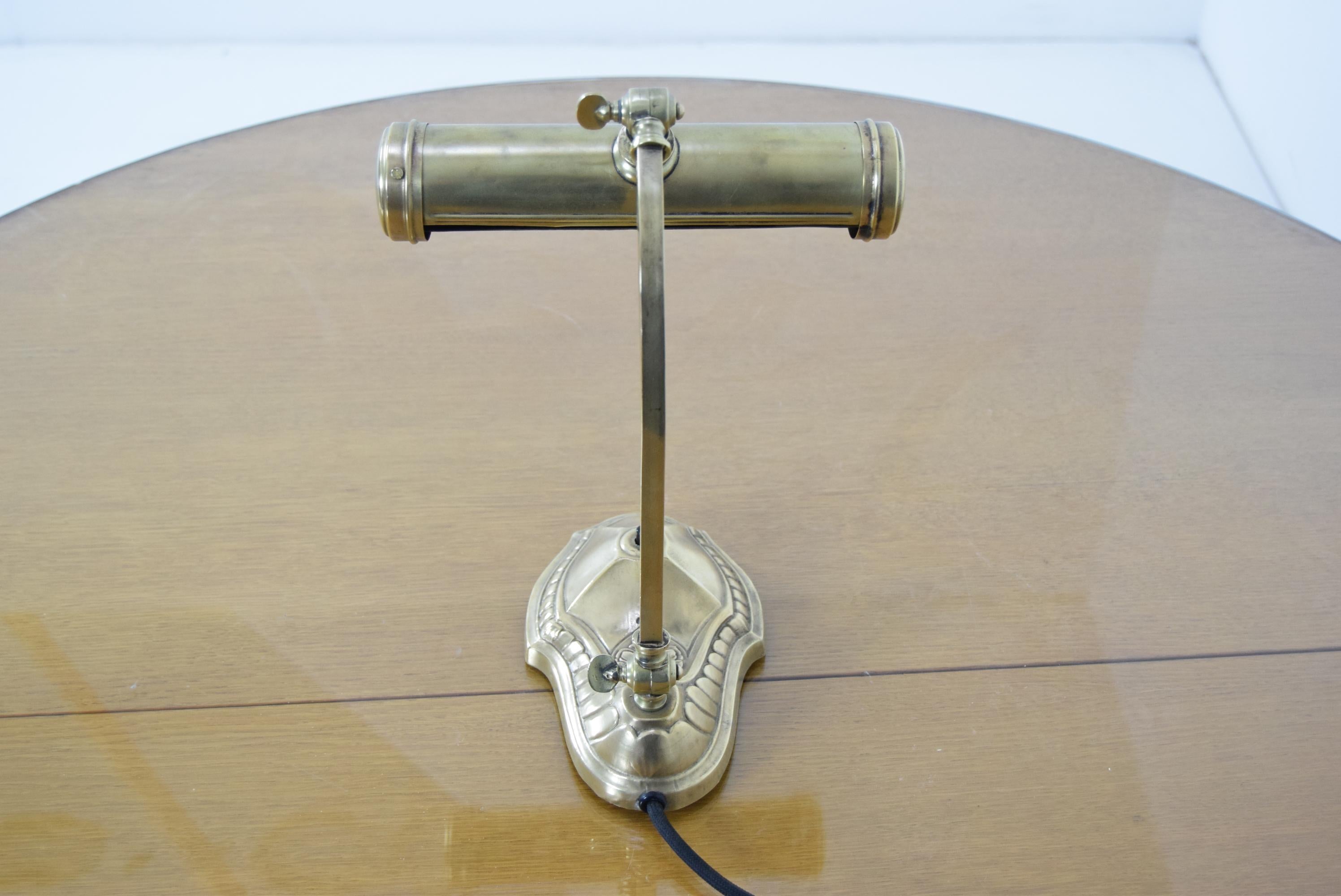Verstellbare Art-déco-Tischlampe, 1930er-Jahre (Tschechisch) im Angebot