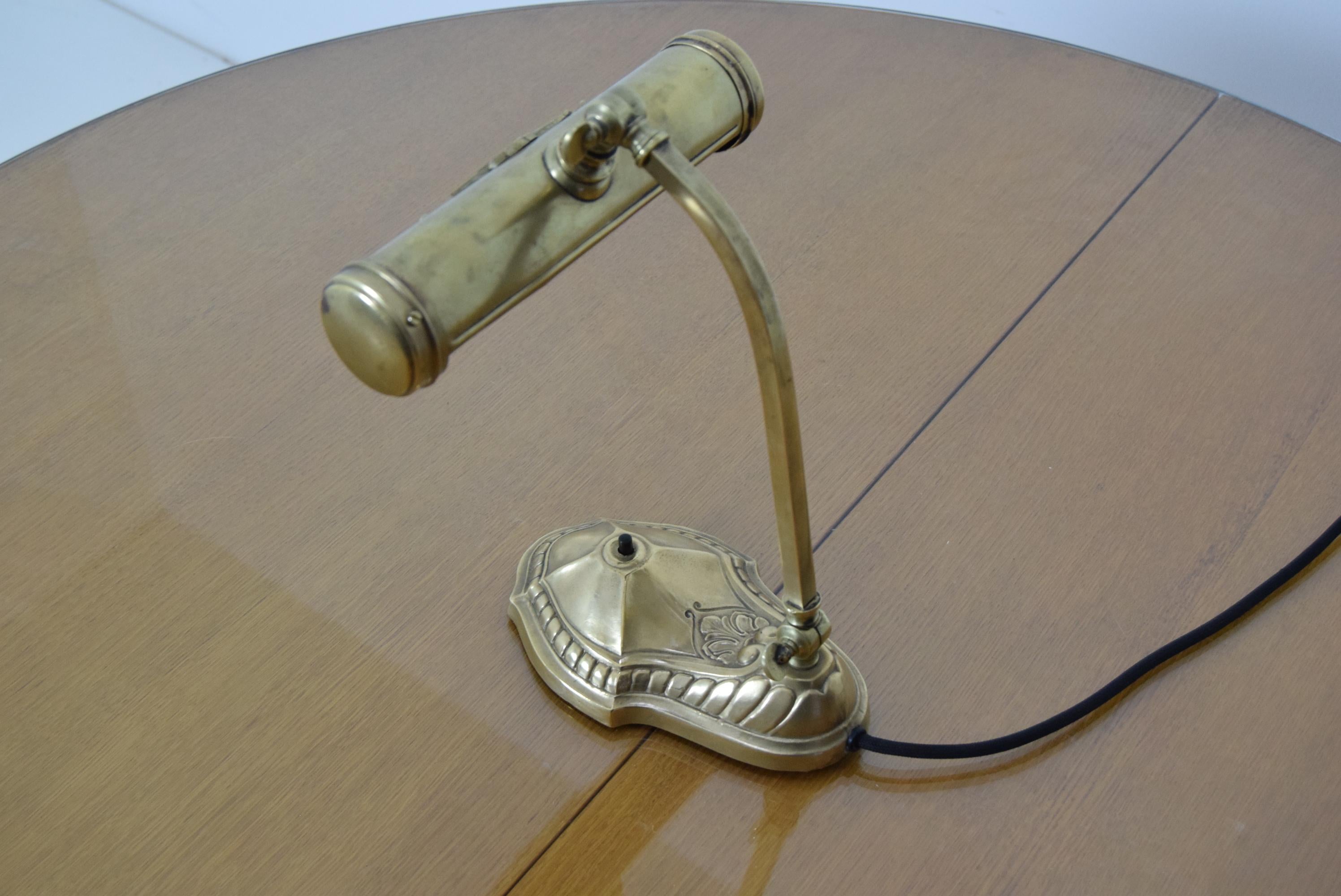 Verstellbare Art-déco-Tischlampe, 1930er-Jahre im Zustand „Gut“ im Angebot in Praha, CZ