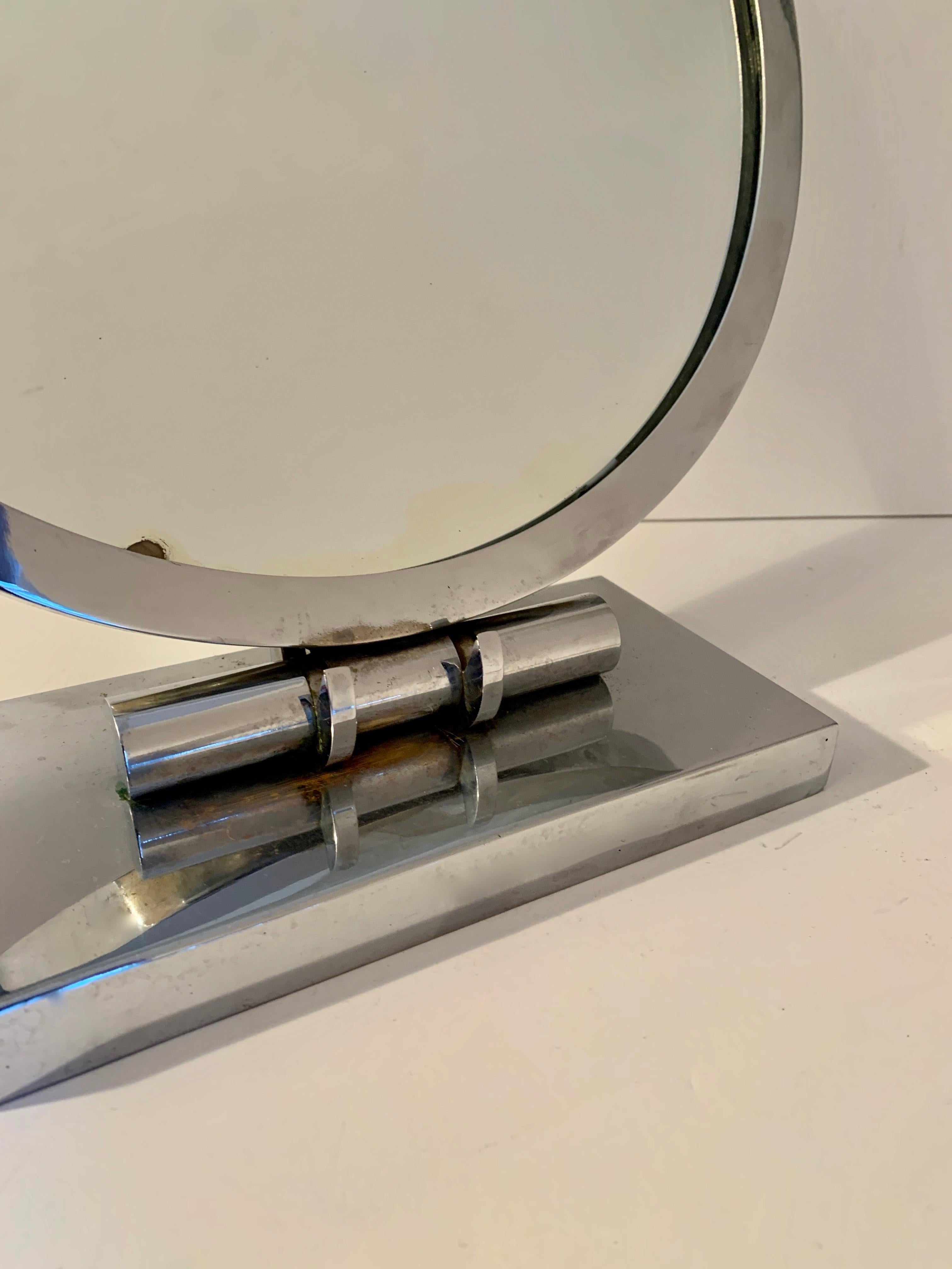 Verstellbarer Waschtisch-Spiegel im Art déco-Stil im Angebot 6