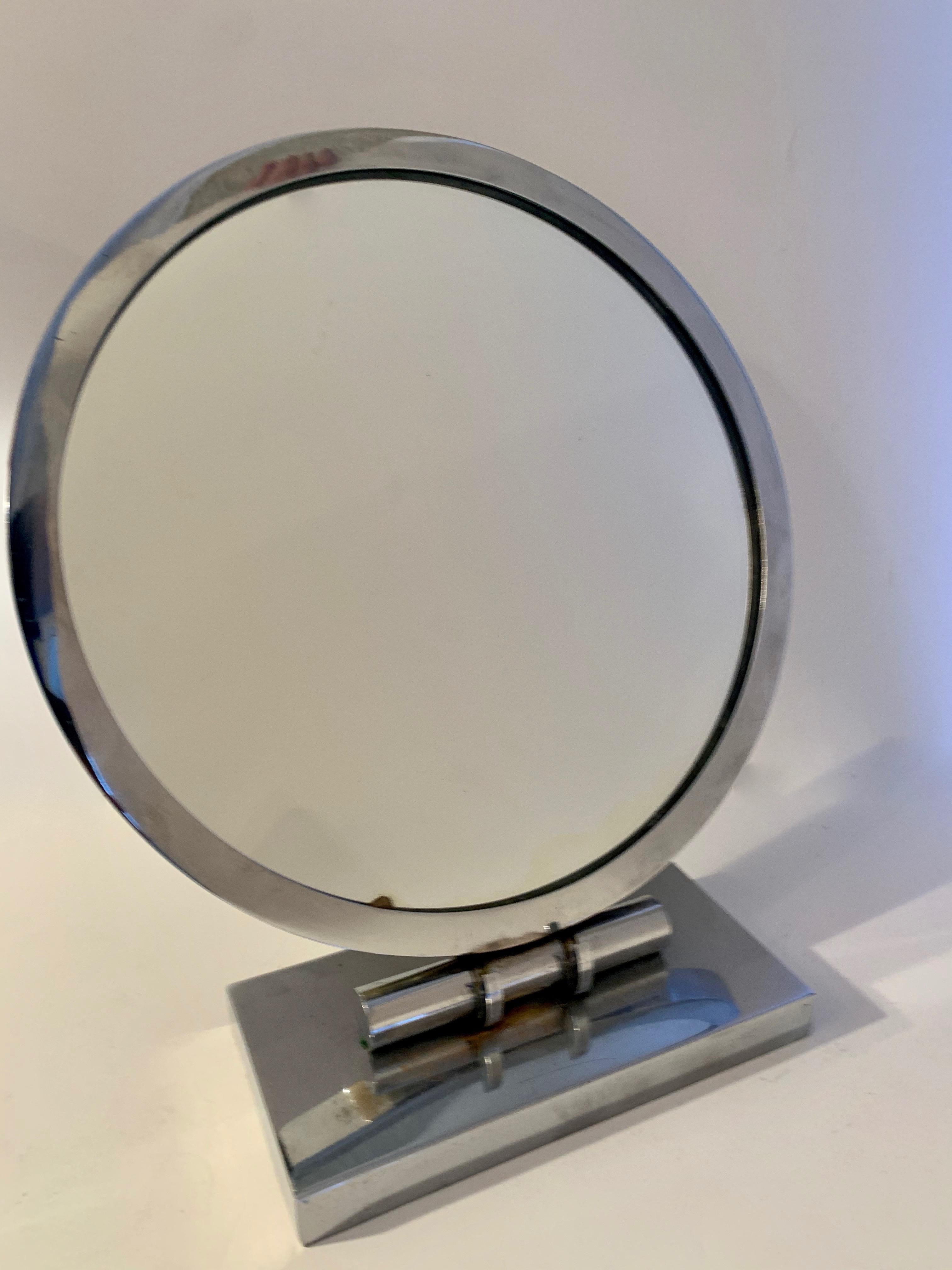 Verstellbarer Waschtisch-Spiegel im Art déco-Stil im Angebot 3