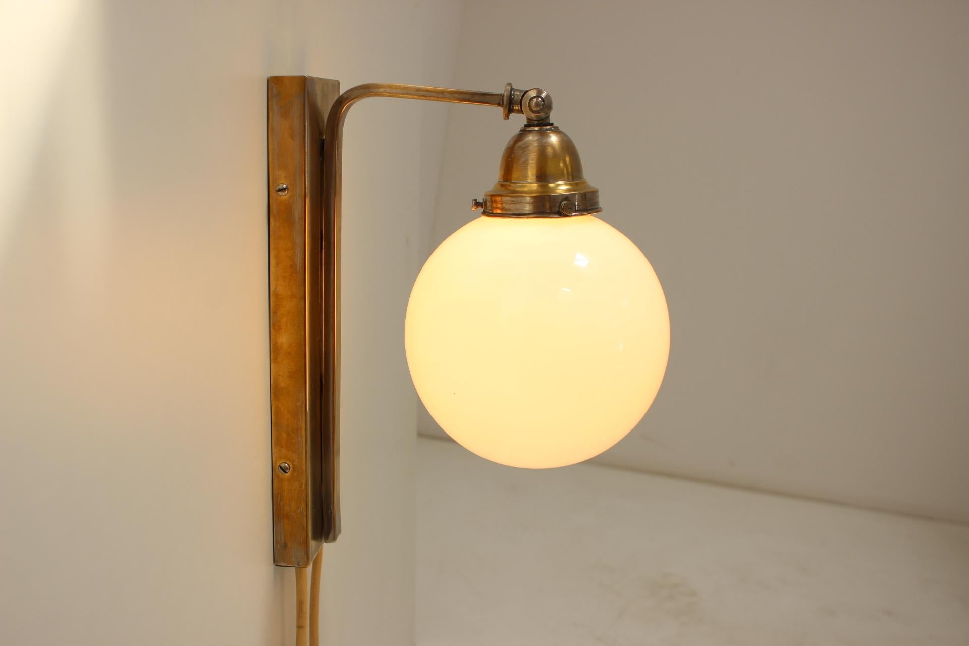Art Deco Adjustable Wall Lamp, 1930's 7
