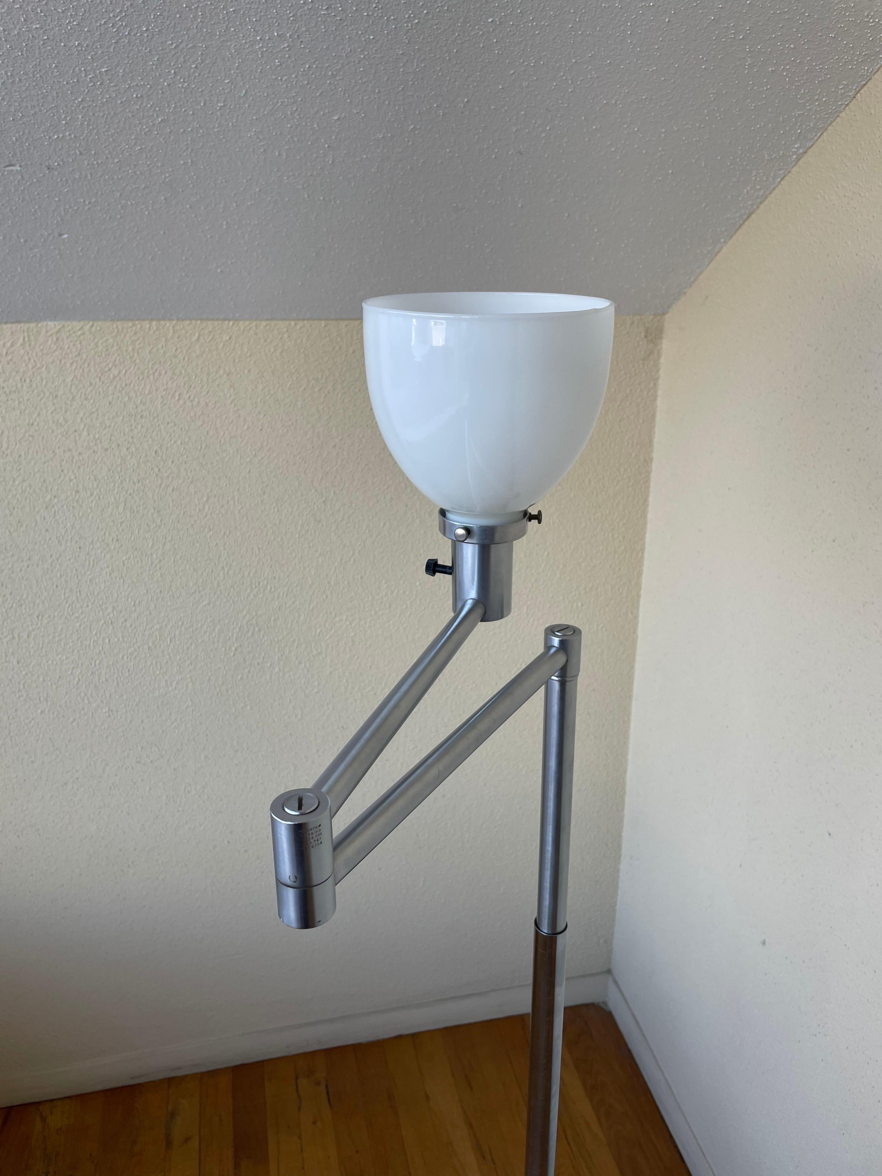 Art Deco Adjustable Walter Von Nessen Original Swing Arm Lamp Early Production 4