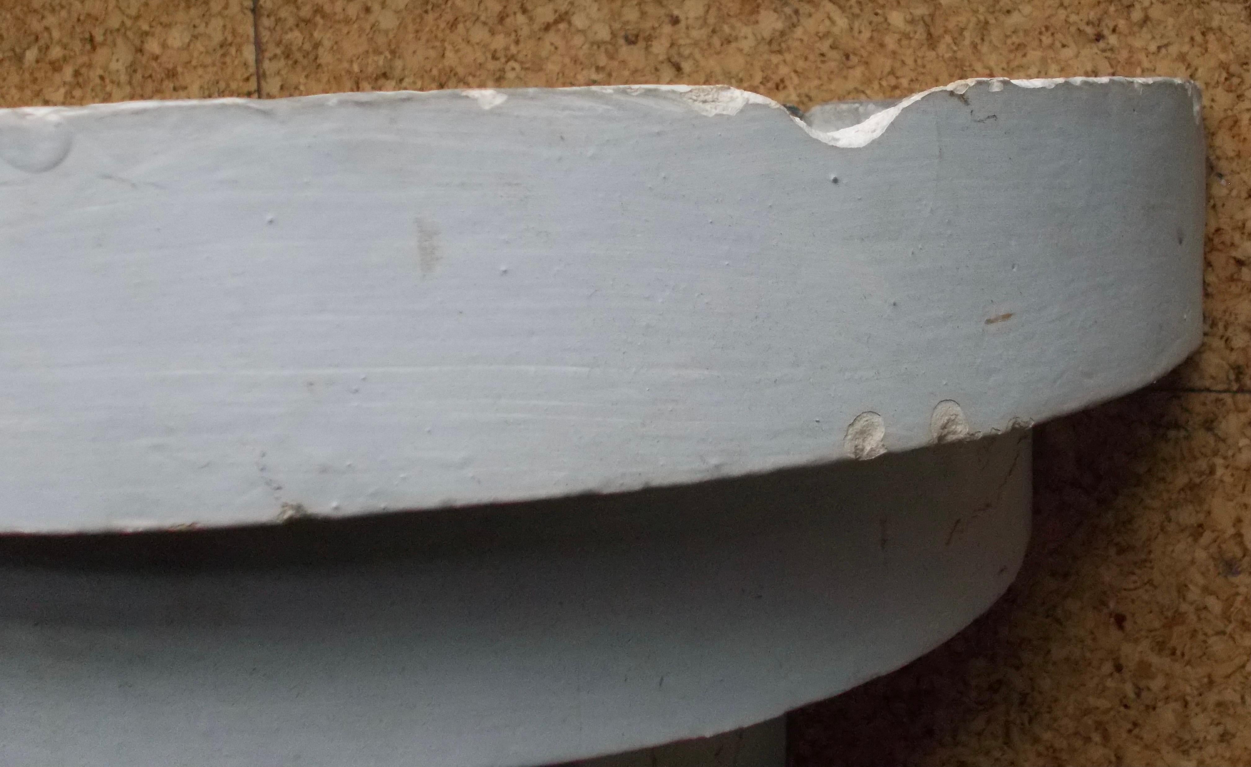 Art Deco Adnet Style Geometric Plaster Wall Sconces 4